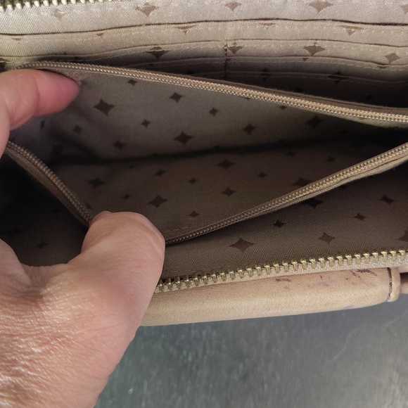 Fossil Leather Wallet Multicolor Lots of Pockets Zip Around - Picture 8 of 11